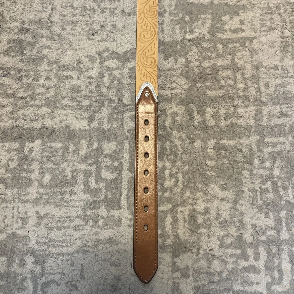 Western Brown Leather Belt  Girls Large 27